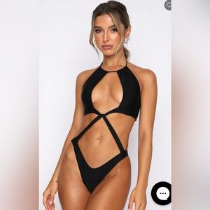 Kauai One Piece Black WHITE FOX BOUTIQUE